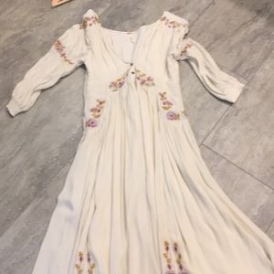 Free People Embroidered dress size casual